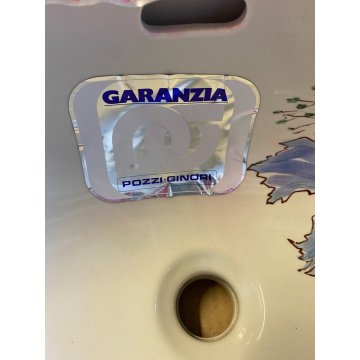 LAVANDINO CERAMICA POZZI GINORI LAVABO INCASSO DECORO A. CAMPI Tulipano Vaiolet