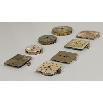 LOTTO 8 pz. MOVIMENTO OROLOGIO POLSO Tissot Megalex Perfex Eska Fischer Schwarz