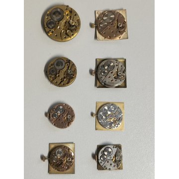 LOTTO 8 pz. MOVIMENTO OROLOGIO POLSO Tissot Megalex Perfex Eska Fischer Schwarz
