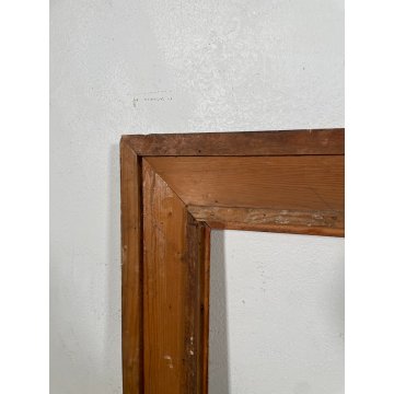 ANTICA GRANDE CORNICE DORATA BAROCCO LEGNO SCOLPITO 91 cm x 72 cm '1800 quadro