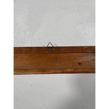ANTICA GRANDE CORNICE DORATA BAROCCO LEGNO SCOLPITO 91 cm x 72 cm '1800 quadro