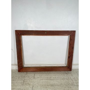 ANTICA GRANDE CORNICE DORATA BAROCCO LEGNO SCOLPITO 90 cm x 120 cm '1800 quadro