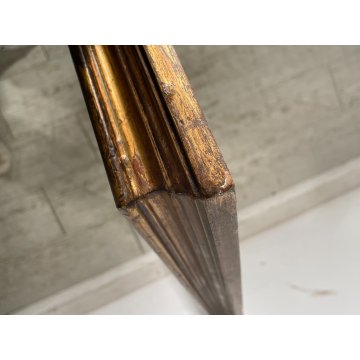 ANTICA CORNICE DORATA LEGNO SCOLPITO 64 cm x 73 cm EPOCA '900 quadro SPECCHIERA