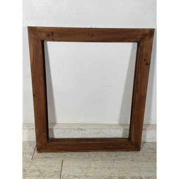 ANTICA CORNICE DORATA LEGNO SCOLPITO 64 cm x 73 cm EPOCA '900 quadro SPECCHIERA