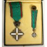 MEDAGLIA CAVALIERE ORDINE AL MERITO DELLA REPUBBLICA SCATOLA CROCE FIORE ANNI 50