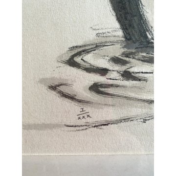 LITOGRAFIA Renato Guttuso "Le bagnanti" NUMERATA I/XXX NUDO FIGURE FEMMINILI 900
