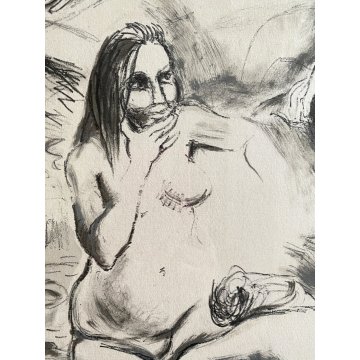 LITOGRAFIA Renato Guttuso "Le bagnanti" NUMERATA I/XXX NUDO FIGURE FEMMINILI 900