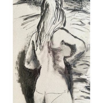 LITOGRAFIA Renato Guttuso "Le bagnanti" NUMERATA I/XXX NUDO FIGURE FEMMINILI 900