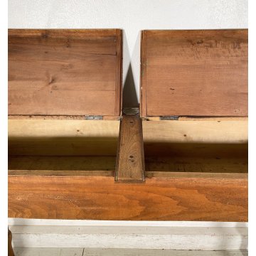 ANTICO SCRITTOIO SCUOLA CONSOLLE 1800 LEGNO NOCE SCRIVANIA BANCO SCHOOL DESK