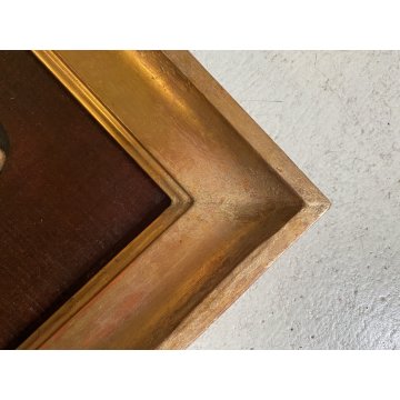 ANTICO DIPINTO OLIO TAVOLA RITRATTO MASCHILE NOBILUOMO G.B. Ceretti INTRA '800