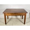 ANTICO TAVOLO PRANZO IMPERO RETTANGOLARE LEGNO NOCE 2 CASSETTI TABLE SALA 1800