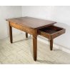 ANTICO TAVOLO PRANZO IMPERO RETTANGOLARE LEGNO NOCE 2 CASSETTI TABLE SALA 1800