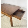 ANTICO TAVOLO PRANZO IMPERO RETTANGOLARE LEGNO NOCE 2 CASSETTI TABLE SALA 1800