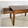 ANTICO TAVOLO PRANZO IMPERO RETTANGOLARE LEGNO NOCE 2 CASSETTI TABLE SALA 1800
