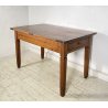 ANTICO TAVOLO PRANZO IMPERO RETTANGOLARE LEGNO NOCE 2 CASSETTI TABLE SALA 1800