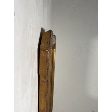 ANTICA SPECCHIERA VASSOIO CORNICE DORATA epoca 800 OLD SPECCHIO LEGNO FOGLIA ORO