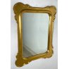 GRANDE SPECCHIERA VASSOIO CORNICE DORATA epoca '900 SPECCHIO LEGNO ORO MIRROR