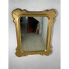 GRANDE SPECCHIERA VASSOIO CORNICE DORATA epoca '900 SPECCHIO LEGNO ORO MIRROR