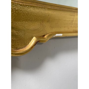 GRANDE SPECCHIERA VASSOIO CORNICE DORATA epoca '900 SPECCHIO LEGNO ORO MIRROR