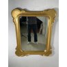 GRANDE SPECCHIERA VASSOIO CORNICE DORATA epoca '900 SPECCHIO LEGNO ORO MIRROR