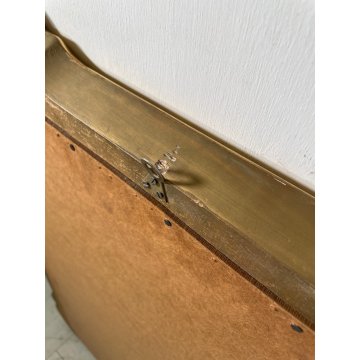 GRANDE SPECCHIERA VASSOIO CORNICE DORATA epoca '900 SPECCHIO LEGNO ORO MIRROR