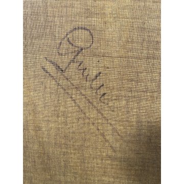 GRANDE QUADRO DIPINTO OLIO Arcangelo Maraga NATURA MORTA FRUTTA LIBRI VIOLINO