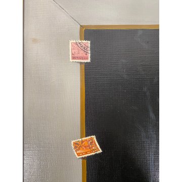 GRANDE QUADRO DIPINTO OLIO Arcangelo Maraga NATURA MORTA FRUTTA LIBRI VIOLINO