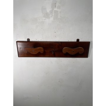 ANTICO APPENDIABITI STILE RUSTICO EPOCA '900 3 APPENDINO BAITA TAVERNA CAPPOTTO