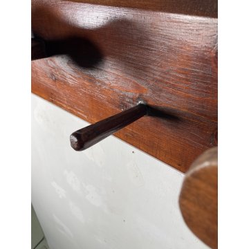 ANTICO APPENDIABITI STILE RUSTICO EPOCA '900 3 APPENDINO BAITA TAVERNA CAPPOTTO