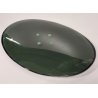 VASSOIO DESIGN Fontana Arte by Max Ingrand 1950 BOWL VETRO MOLATO VERDE 20x29 cm