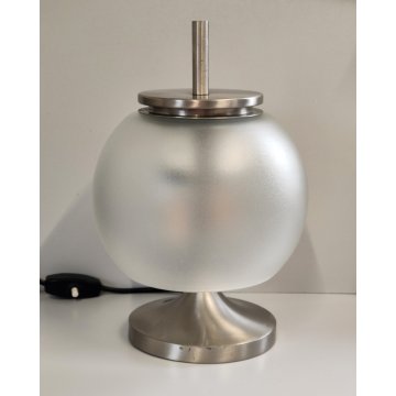 ARTEMIDE Lampada Tavolo CHI anni 60 DESIGN Emma Gismondi VETRO ACIDATO Satinata