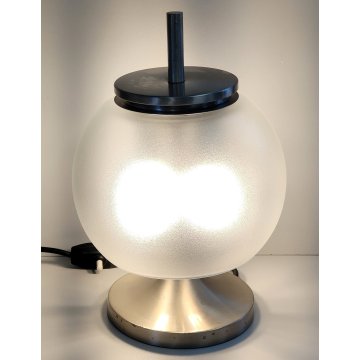 ARTEMIDE Lampada Tavolo CHI anni 60 DESIGN Emma Gismondi VETRO ACIDATO Satinata