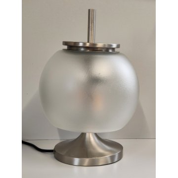 ARTEMIDE Lampada Tavolo CHI anni 60 DESIGN Emma Gismondi VETRO ACIDATO Satinata