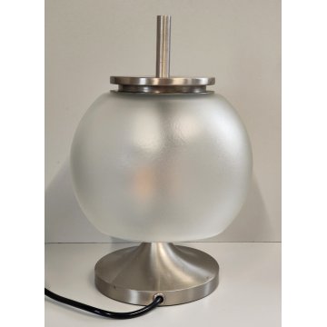 ARTEMIDE Lampada Tavolo CHI anni 60 DESIGN Emma Gismondi VETRO ACIDATO Satinata