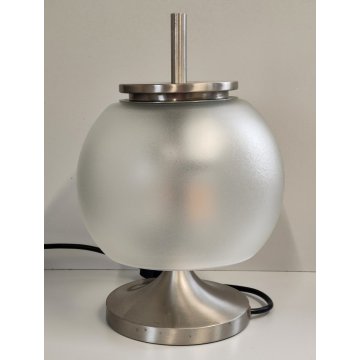 ARTEMIDE Lampada Tavolo CHI anni 60 DESIGN Emma Gismondi VETRO ACIDATO Satinata