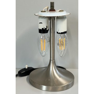 ARTEMIDE Lampada Tavolo CHI anni 60 DESIGN Emma Gismondi VETRO ACIDATO Satinata