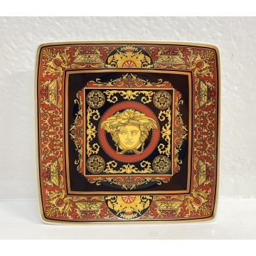 PIATTO PORCELLANA Versace Medusa 12 cm PIATTINO QUADRATO LUXURY PLATE LIBERTY