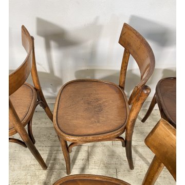 LOTTO 6 SEDIE THONET ANTICHE LEGNO FAGGIO CURVATO PRIMI 1900 CHAIR OSTERIA
