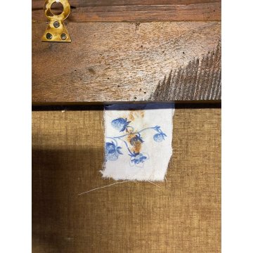 GRANDE DIPINTO OLIO Madonna Gesù BAMBINO MESSA PER LE ANIME del PURGATORIO '800