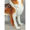 SCULTURA VOLUME Ceramica RONZAN Cane COLLIE Design Vintage STATUINA h. 22 cm DOG