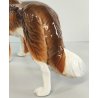 SCULTURA VOLUME Ceramica RONZAN Cane COLLIE Design Vintage STATUINA h. 22 cm DOG