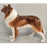 SCULTURA VOLUME Ceramica RONZAN Cane COLLIE Design Vintage STATUINA h. 22 cm DOG