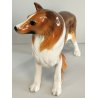 SCULTURA VOLUME Ceramica RONZAN Cane COLLIE Design Vintage STATUINA h. 22 cm DOG
