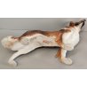 SCULTURA VOLUME Ceramica RONZAN Cane COLLIE Design Vintage STATUINA h. 22 cm DOG