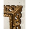 ANTICA CORNICE BAROCCA DORATA epoca 800 OLD LEGNO SCOLPITO FOGLIA ORO 47 X 56 CM