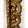 ANTICA CORNICE BAROCCA DORATA epoca 800 OLD LEGNO SCOLPITO FOGLIA ORO 47 X 56 CM