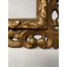 ANTICA CORNICE BAROCCA DORATA epoca 800 OLD LEGNO SCOLPITO FOGLIA ORO 47 X 56 CM