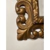 ANTICA CORNICE BAROCCA DORATA epoca 800 OLD LEGNO SCOLPITO FOGLIA ORO 47 X 56 CM