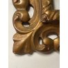 ANTICA CORNICE BAROCCA DORATA epoca 800 OLD LEGNO SCOLPITO FOGLIA ORO 47 X 56 CM
