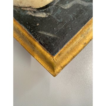 ANTICA ANTA TABERNACOLO LIGNEO DECORO RILIEVO Agnus Dei LIBRO SIGILLI EUCARESTIA